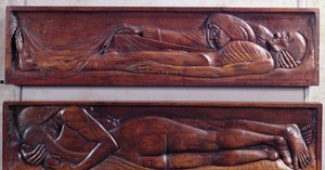 Morte, pannello di legno del letto, 1894-96